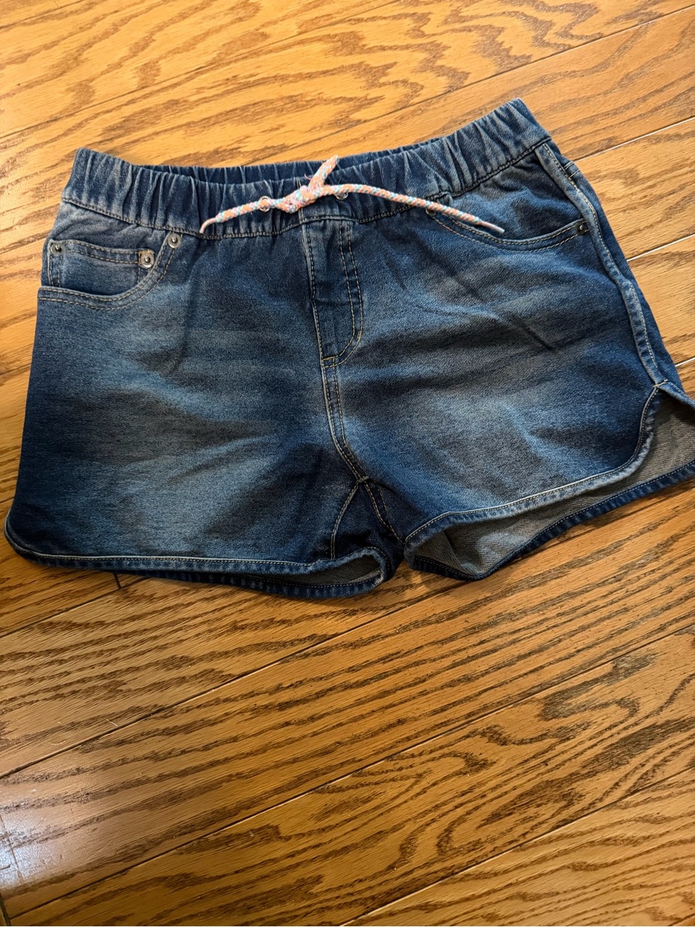 Target Dark Blue faded Denim Drawstring Jean Shorts